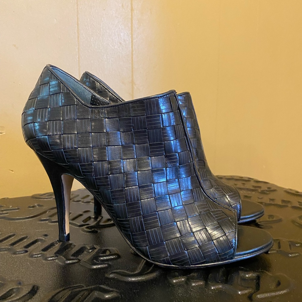 Cole Haan Black Woven Heels